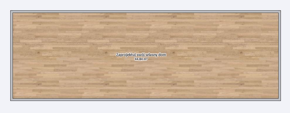 Dom modułowy APOLLO 4m x 12m Wariant podstawowy - Plan pusty