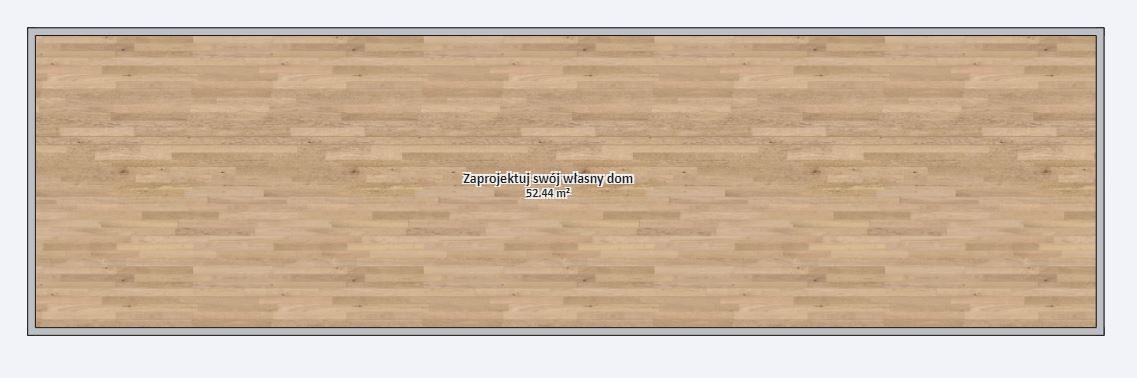 Dom modułowy POSEJDON 4m x 14m Wariant podstawowy - Plan pusty